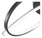 Lámpara de Techo Olas Metal Negro 49 cm Atikus – Estilo moderno con diseño artístico