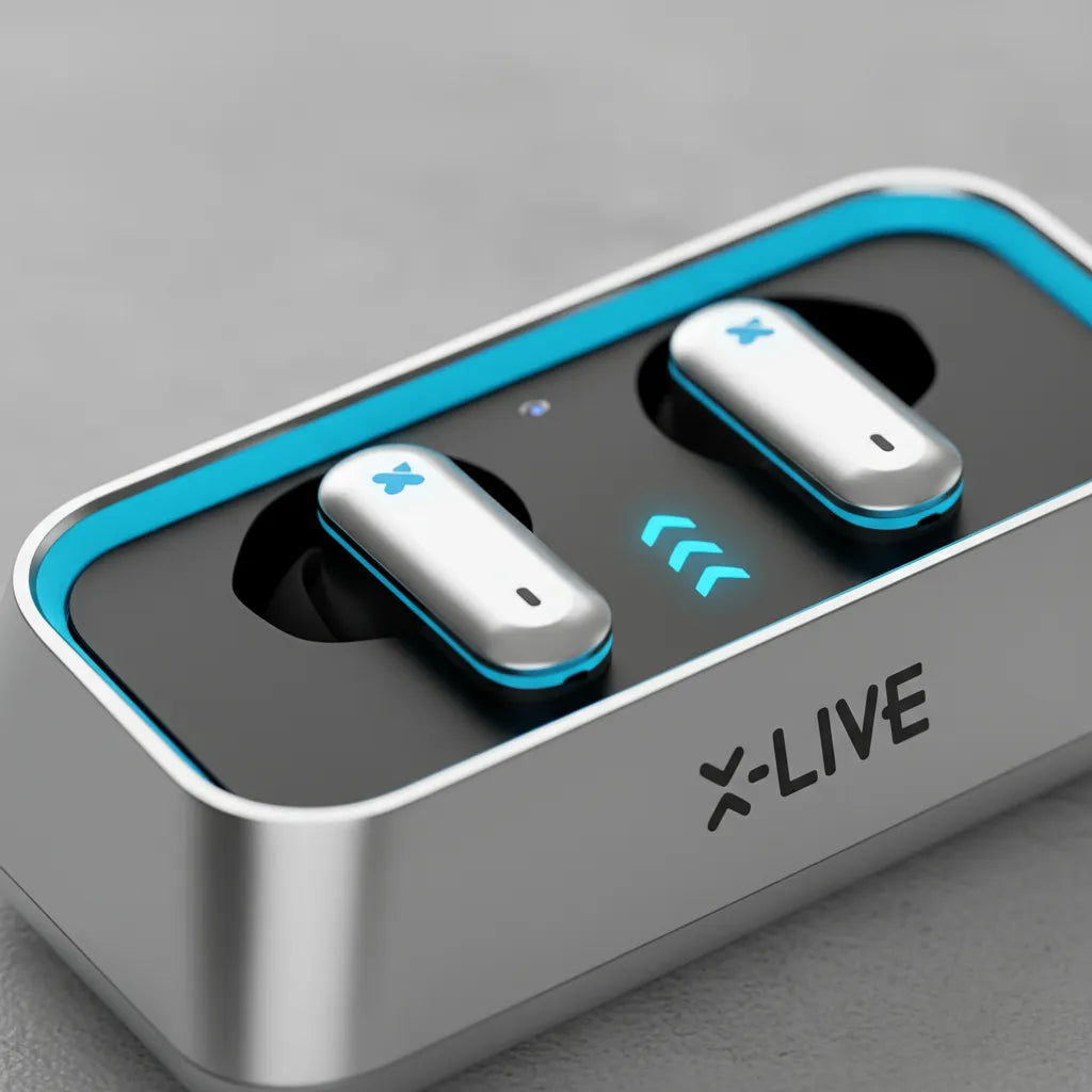 AUDÍFONOS INALÁMBRICOS X-LIVE B1 – Carga Solar + Sonido Envolvente