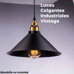 LÁMPARA DE TECHO RETRO INDUSTRIAL ANIU - Edición Premium (25cm) - Incluye Bombillo + Garantía 90 días