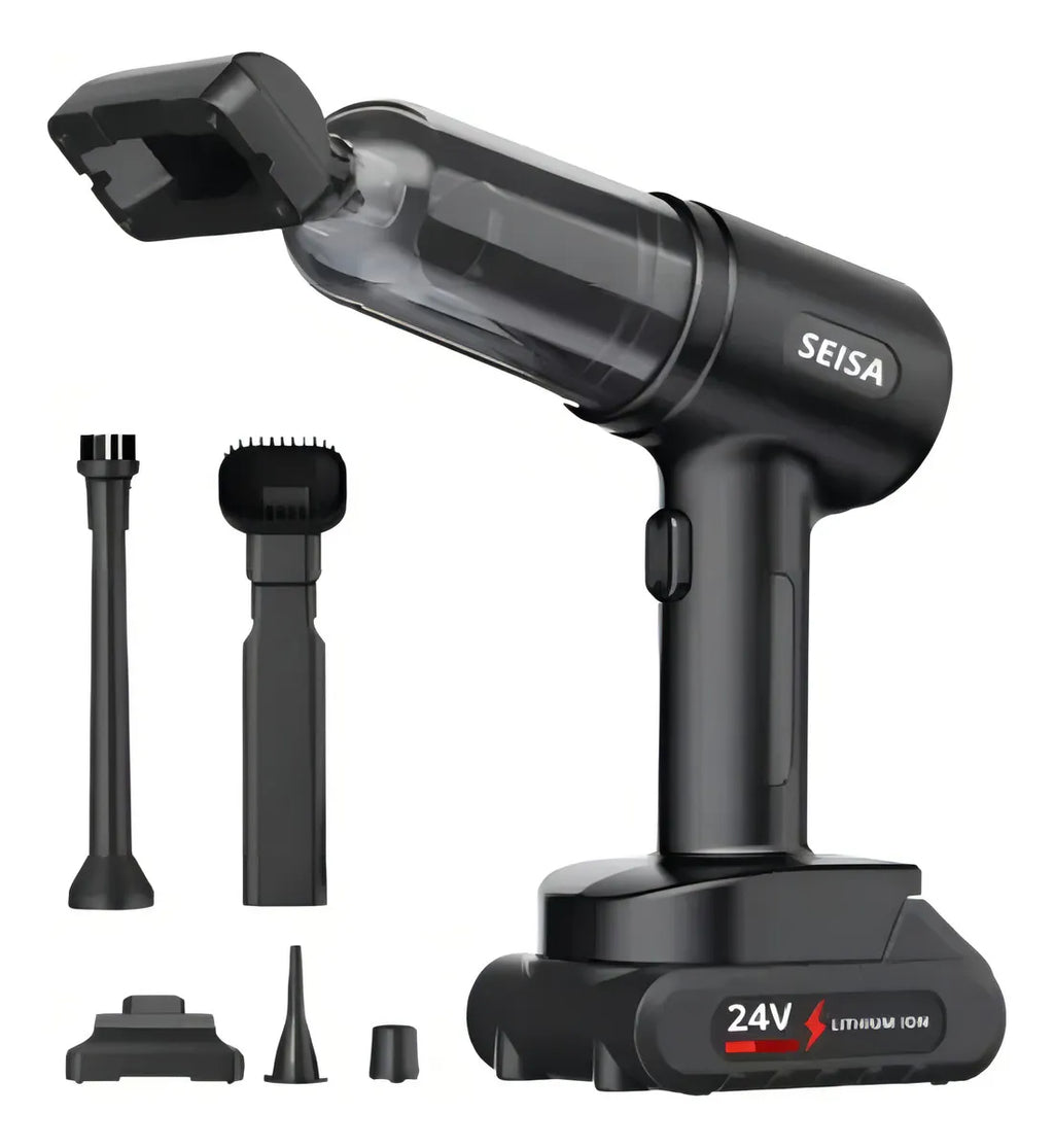 Aspiradora para Auto 3 en 1 SEISA 120W Inalámbrica – Potencia y Comodidad en tus Manos