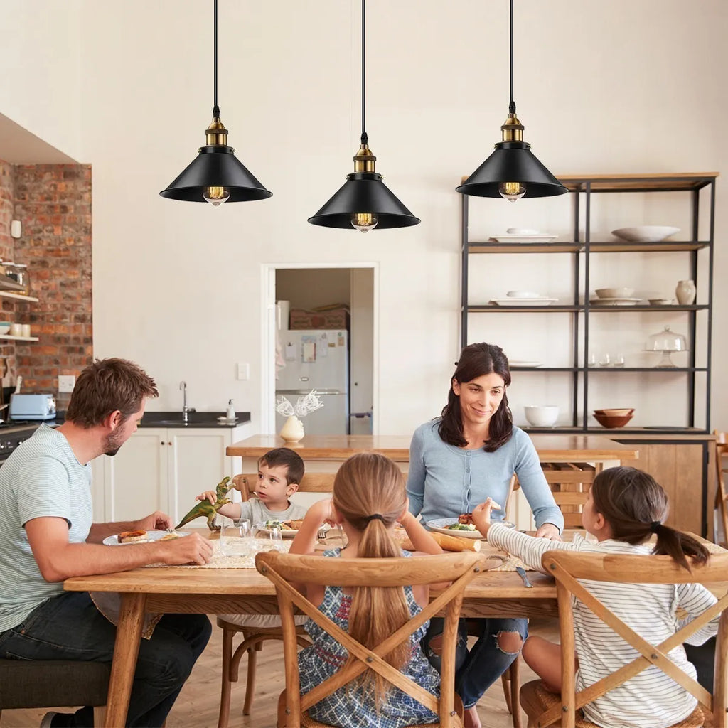 3 Lamparas Vintage Retro Decoración - Edición Premium (25cm) - Incluye Bombillos + Garantía 90 días