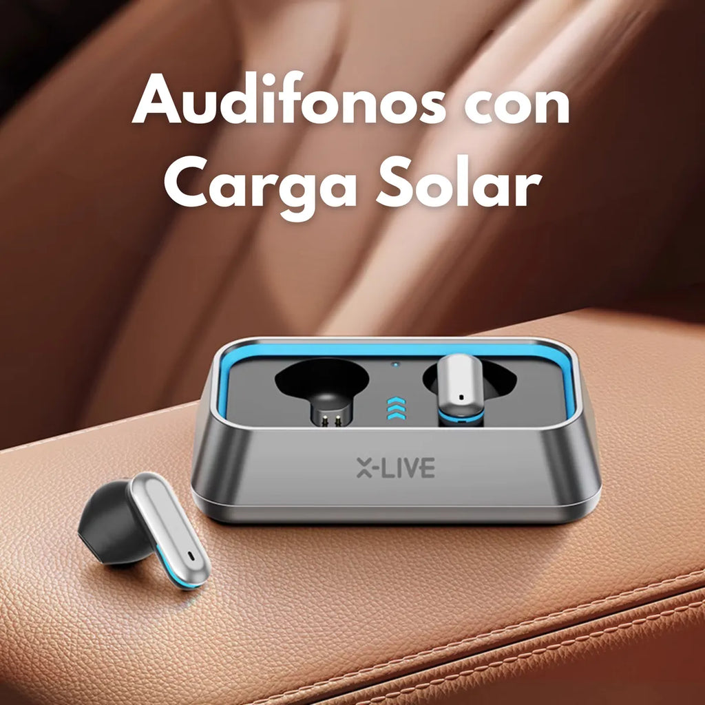AUDÍFONOS INALÁMBRICOS X-LIVE B1 – Carga Solar + Sonido Envolvente