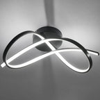 Lámpara de Techo Olas Metal Negro 49 cm Atikus – Estilo moderno con diseño artístico