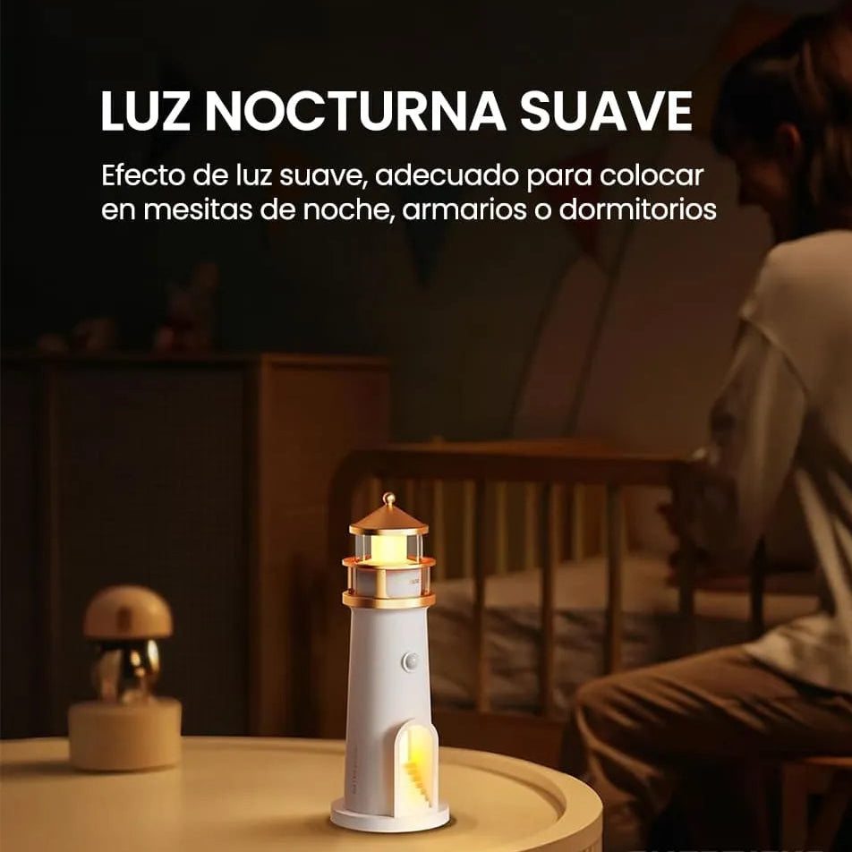 Proyector Lunar HD con Altavoz Bluetooth y Luz Ambiental Inteligente – Diseño Faro Premium