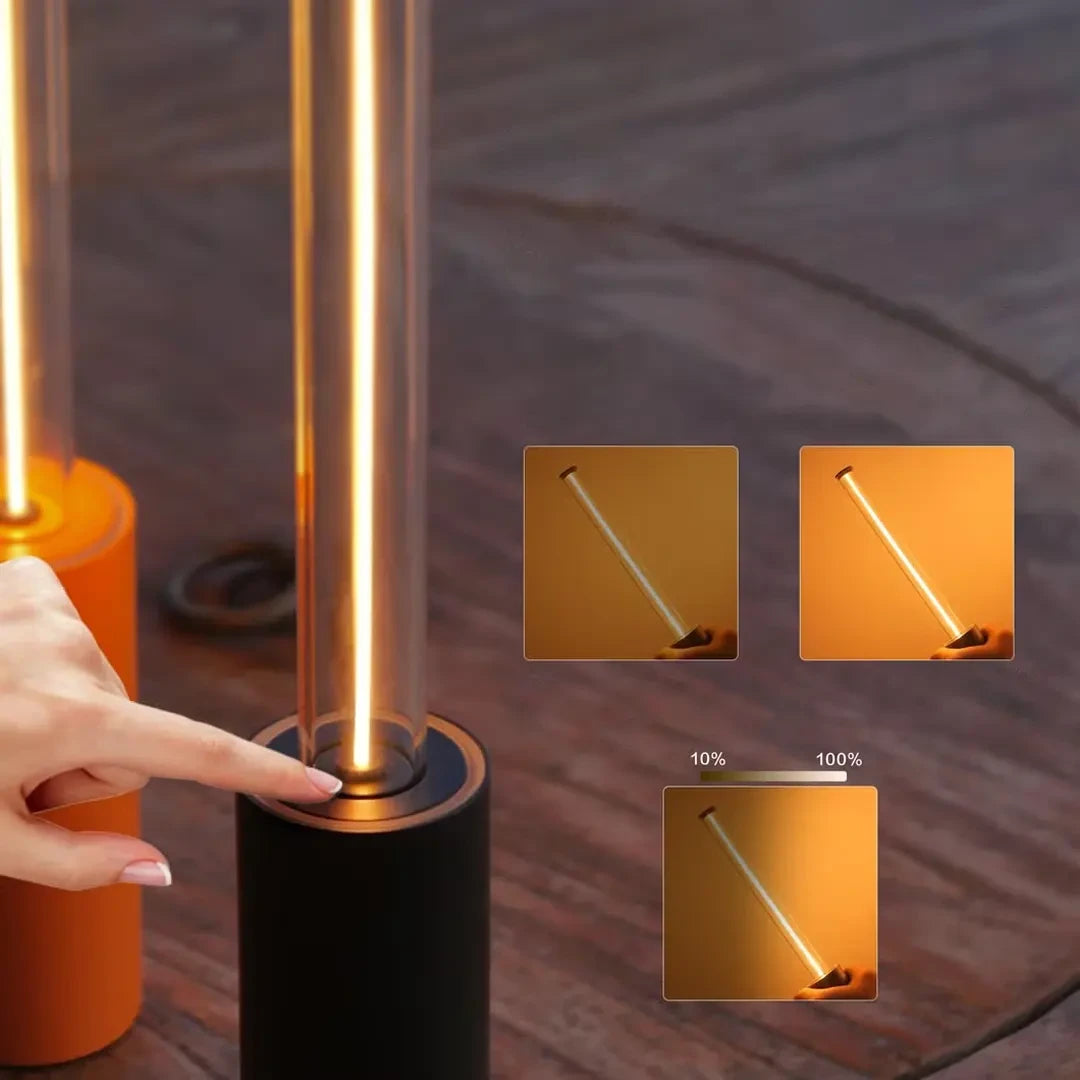 LÁMPARA DE MESA LED RECARGABLE – Luz Regulable + USB + Portátil | Diseño Moderno para Leer, Viajar o Ambientar