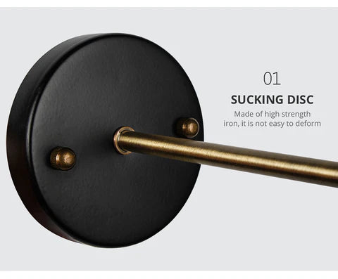 LAMPARA DE APLIQUE DE PARED VINTAGE CÓNICO CON BOMBILLO - Luz Ambiente Rústica con Estilo Industrial