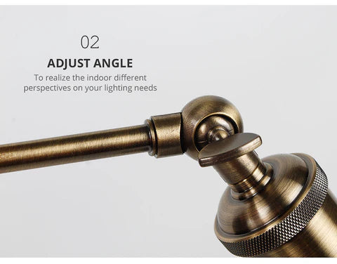 LAMPARA DE APLIQUE DE PARED VINTAGE CÓNICO CON BOMBILLO - Luz Ambiente Rústica con Estilo Industrial