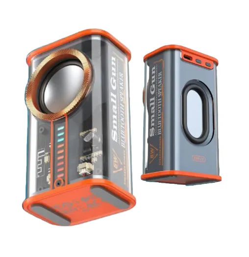 ALTAVOZ PARLANTE INALÁMBRICO TRANSPARENTE K07 – Bluetooth 5.0 + Luces Sincronizadas + Micrófono + Diseño Único